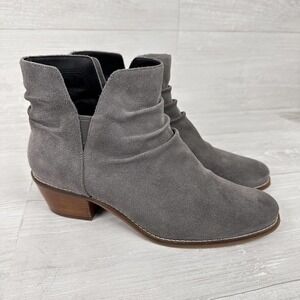 Cole Haan Women's Alayna Slouch Ankle Bootie Size 9B Suede Stormcloud Gray